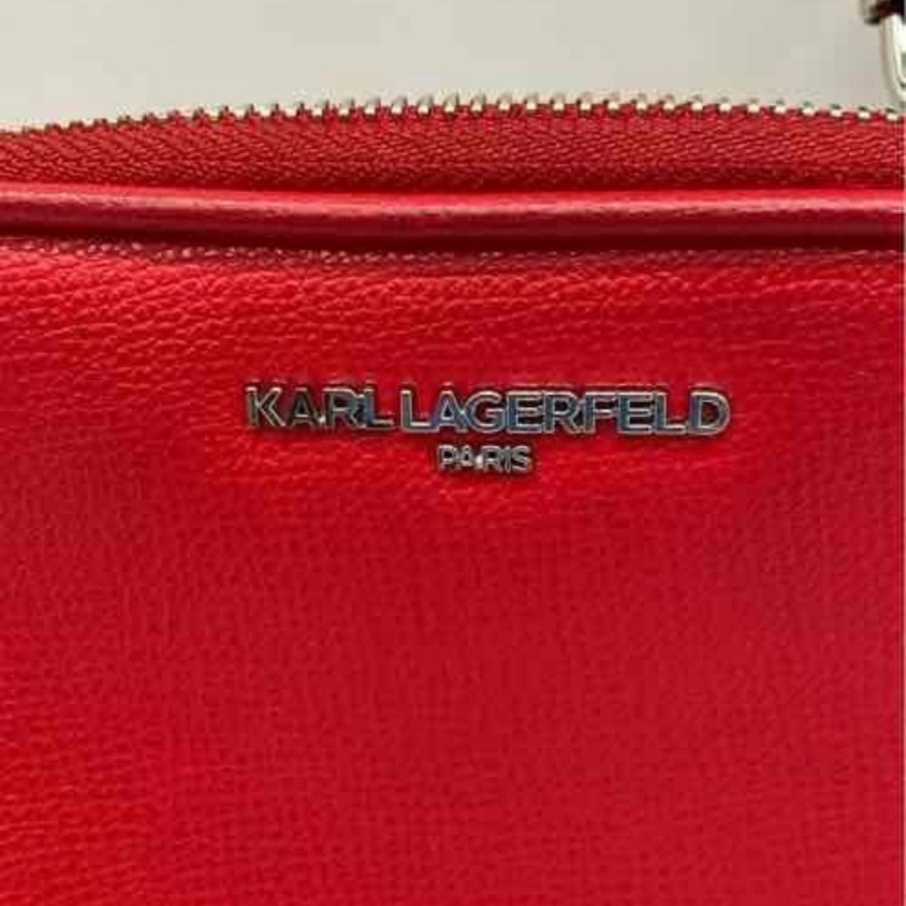 Karl Lagerfeld Paris Womens Red
Inner Pocket Logo Adjustable Crossbody Strap - Picture 2 of 3